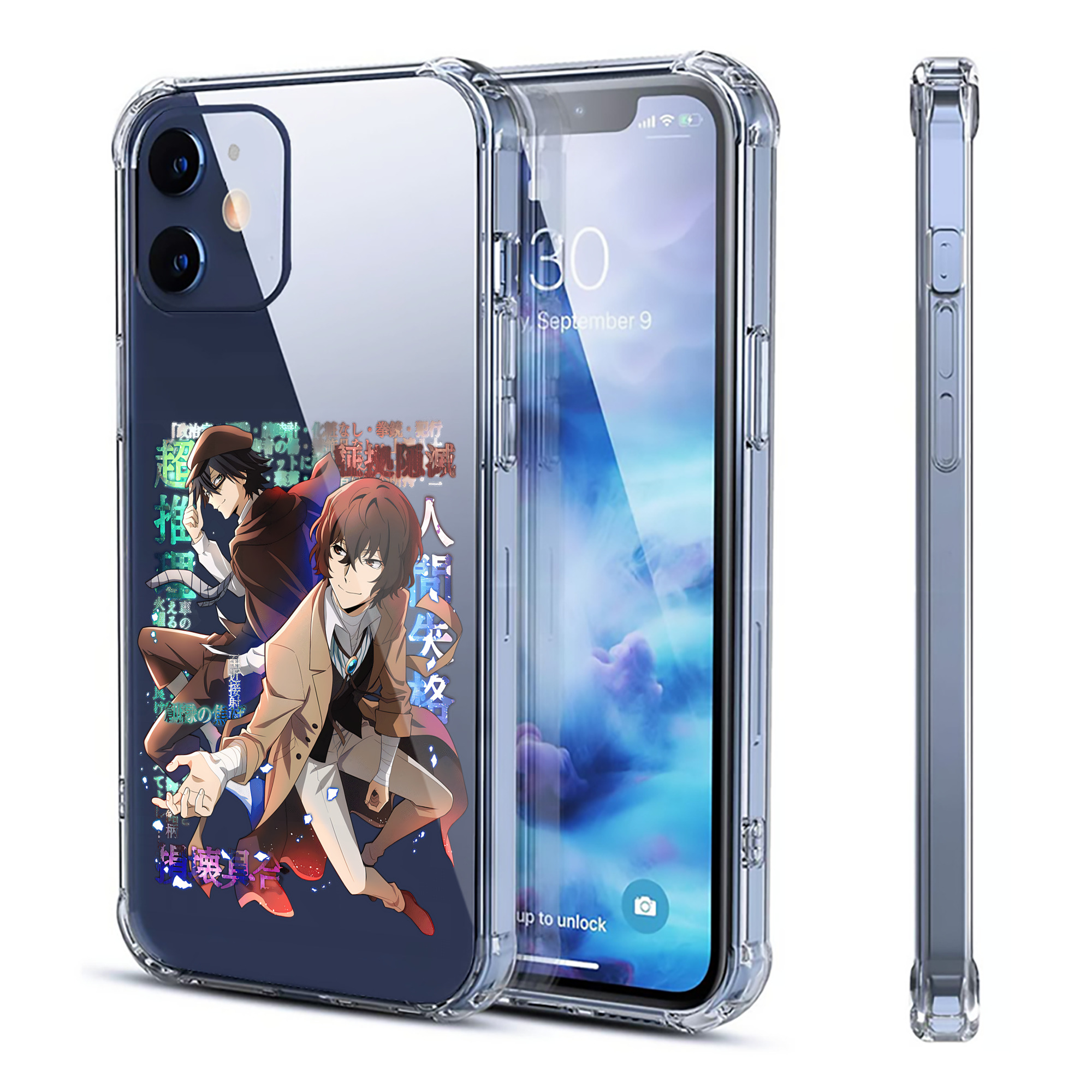 （画像用） 文豪ストレイドッグス Bungo Stray Dogs 【iPhone 12シリーズ対応】透明スマホケース（クリアソフトケース）